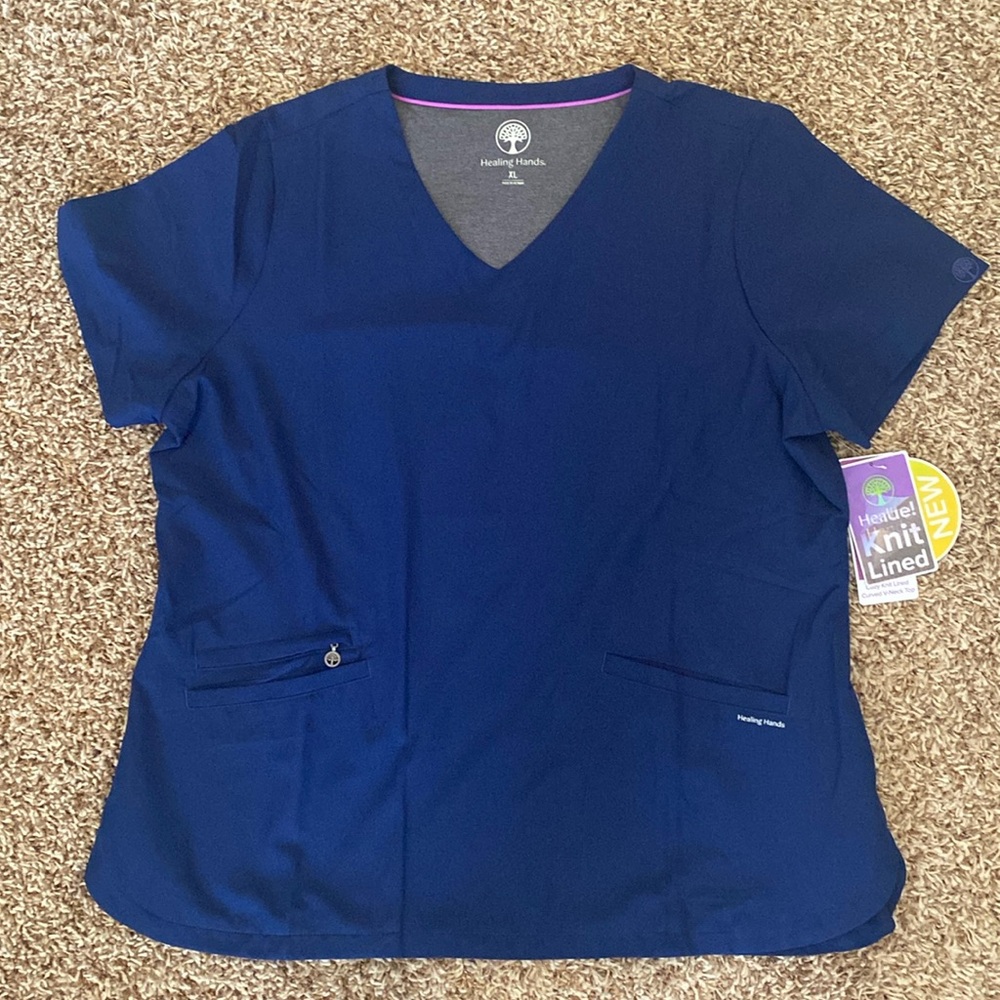 Healing hands nursing scrub top